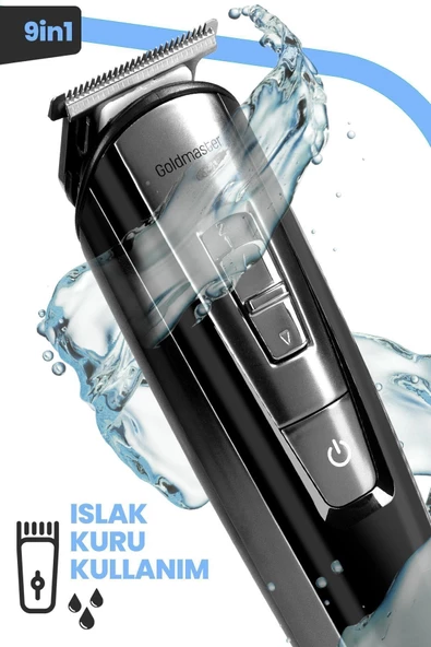 Goldmaster Venge GM-8110 9 in 1 Islak Kuru Erkek Bakım Seti  Kablolu ve Kablosuz Kullanım - 2
