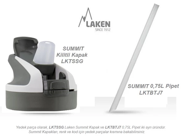 Laken Çelik 18/8 Summit Termos Şişe 0,75L - Sarı LKTS7Y - 3