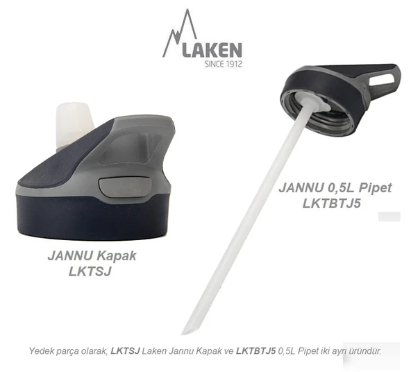 Laken Çelik 18/8 Jannu Termos Şişe 0,50L - Kırmızı LKTJ5R - 4