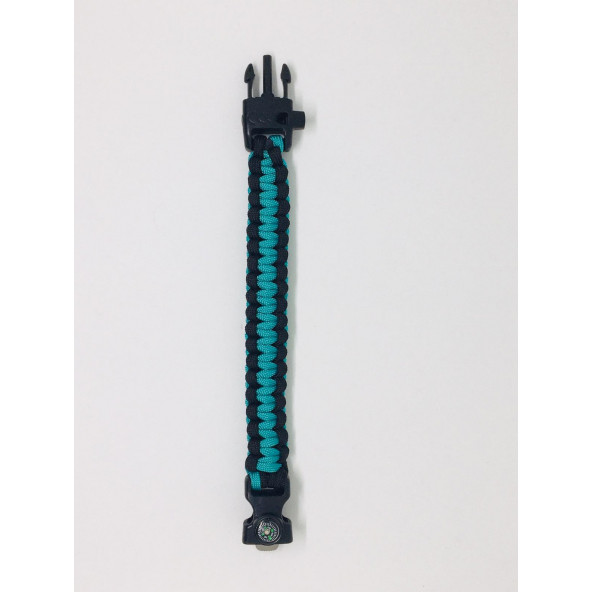 İki Renkli Paracord Survival Bileklik (Bıçak Pusula Ateş Başlatıcı Magnezyum Ve Ikaz Düdüğü) - 2