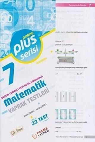 Palme 7.Sınıf Plus Serisi Matematik Yaprak Test