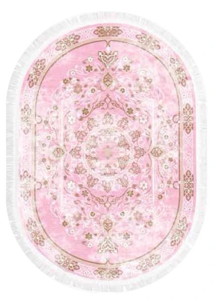 Brillant Latex Oval Kaymaz Taban Halı-BEST HLE11308.803-(150x230)