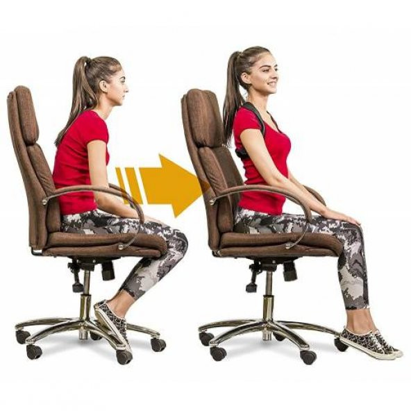 Ankaflex Tam Ortopedik Dik Duruş Korsesi Bayan Erkek Bel Sırt Kam - Resim 4