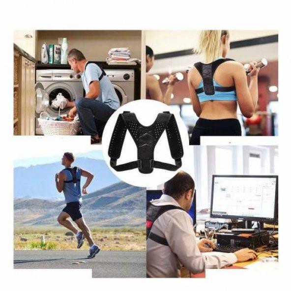 Ankaflex Tam Ortopedik Dik Duruş Korsesi Bayan Erkek Bel Sırt Kam - Resim 8