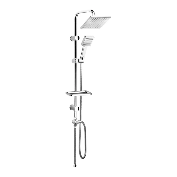 TOWER DUŞ SİSTEMİ 200X200MM KARE TEPE DUŞU+3 YÖNLÜ YÖNLENDİRİCİ