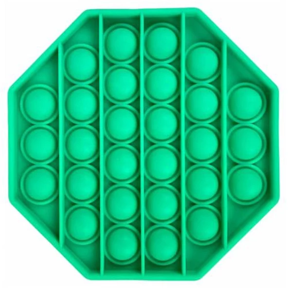 Sekizgen Tek Renk Pop Push İt Anti Stres Baloncukları Bubble Fidget - 4