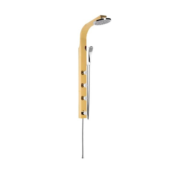 Panel Duş Sistemi Sus 304 İnox Pvd Altın