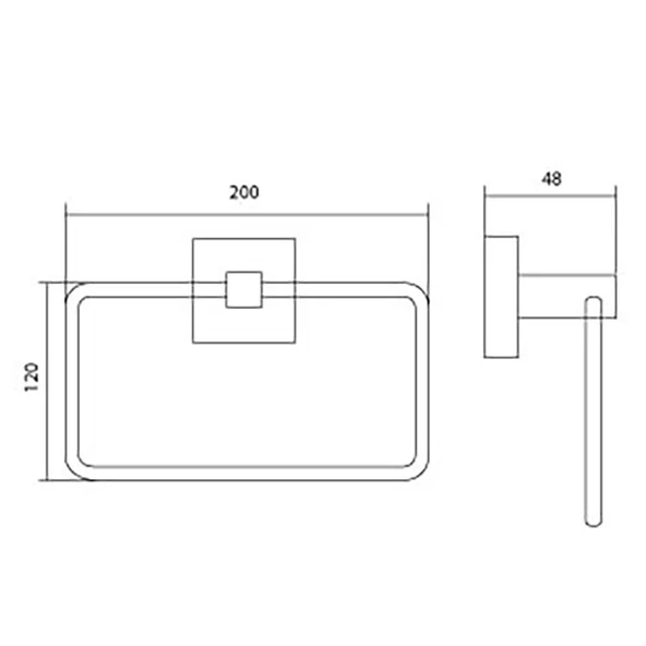Lara Gold Yuvarlak Havluluk - Resim 3