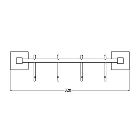 LARA ANTİK DÖRTLÜ KANCA ASKILI - Resim 2