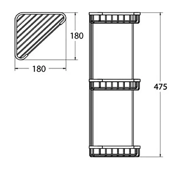 Köşe Süngerlik Üçlü 18X18 - Resim 3