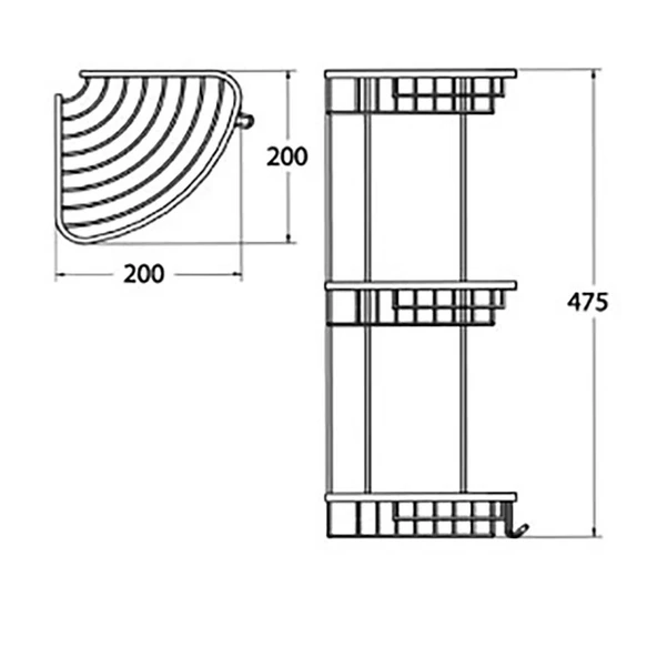 Dalgalı Süngerlik Üçlü 20X20 Antik - Resim 3