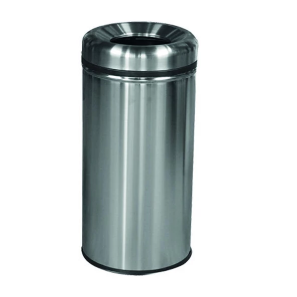 Çöp Kovası Yanmaz Kapak Pasl. Ø30*64Cm 38Lt - Resim 2