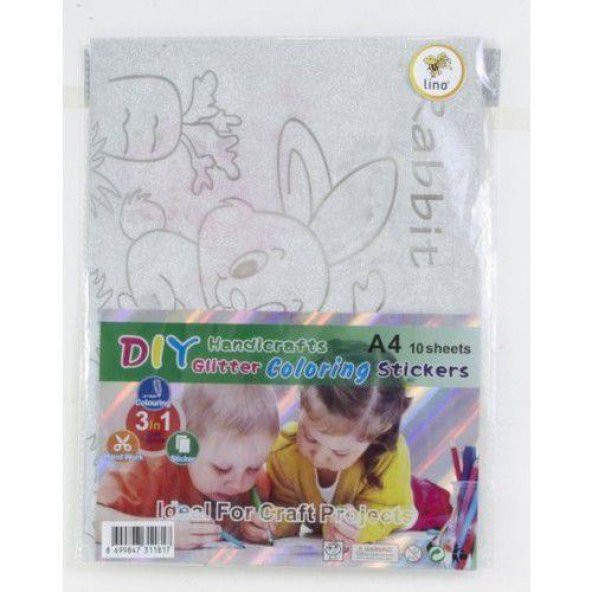 Lino Elişi Kağıdı Simli Yapışkanlı 5 Lİ 20x30 CM 3816J