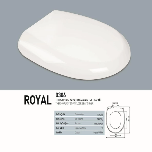 KLOZET KAPAĞI YVŞ.ÜST.SIK.(THER.ROYAL) ürün görseli 1
