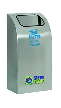 Geri Dönüşüm Kutusu Pasl. Duvar Tip 26*80*30Cm ürün görseli
