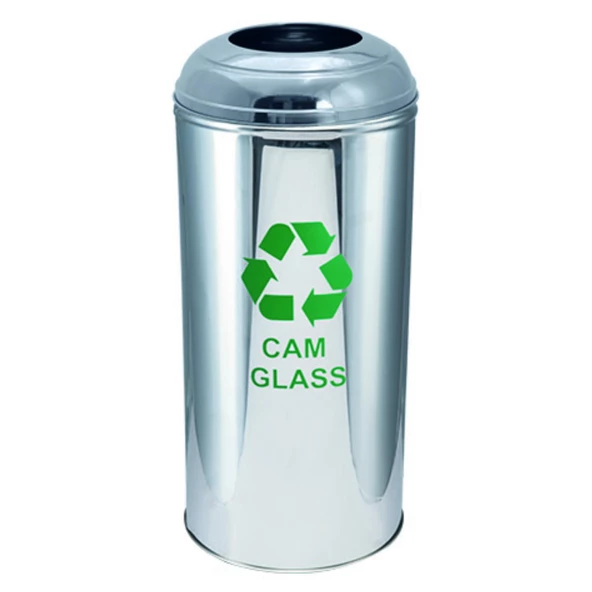 Geri Dönüşüm Kutusu Pasl. Ø30*65Cm - Resim 2