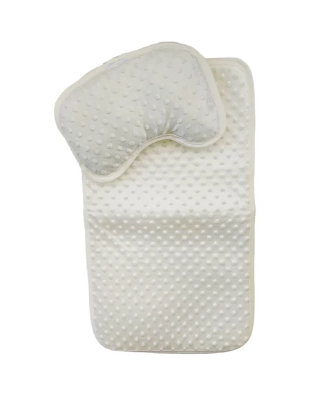 Alt Değiştirme Minder Seti, Nohut Kabartmalı Beyaz Alt Açma - Resim 2