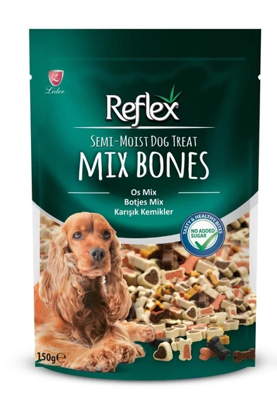 Reflex Semi-Moist Mix Bones Karışık Yumuşak Köpek Ödülü 150gr