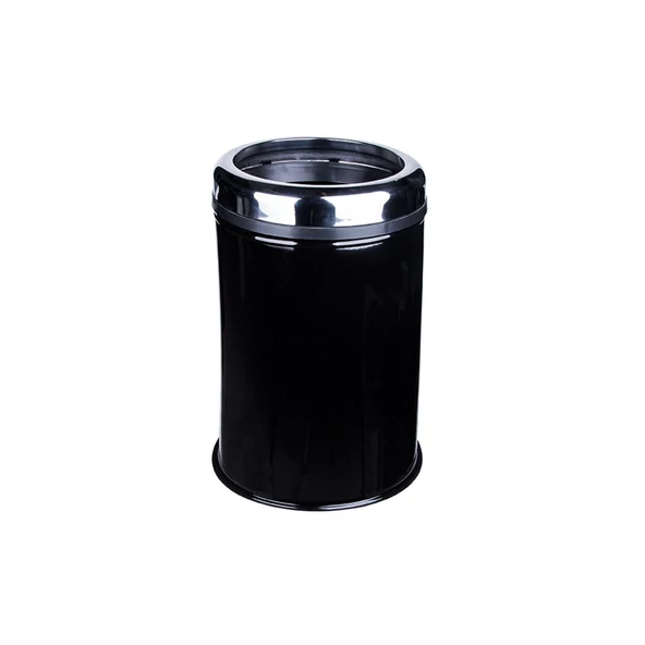 Maxiflow Pratik Çemberli Çöp Kovası 8Lt Ø21*32Cm Siyah