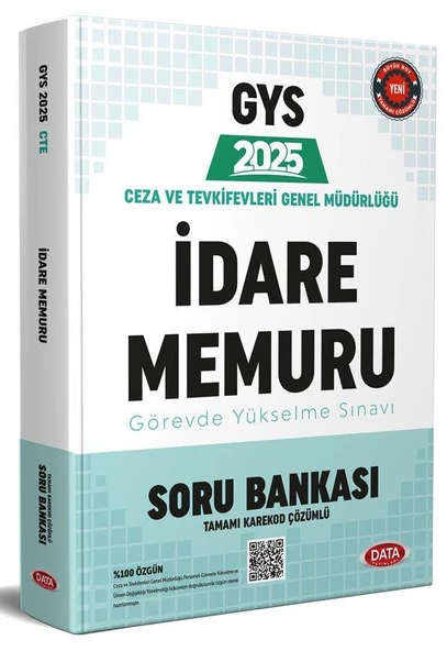 2025 GYS Ceza ve Tevkifevleri Genel Müdürlüğü İdare Memuru Soru Bankası Data Yayınları