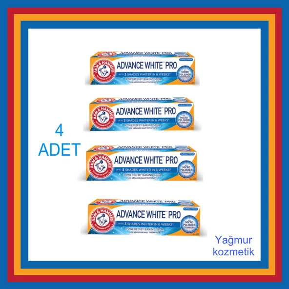 Arm&Hammer Advance White Pro Diş Macunu 75X75X75X75M 4lü