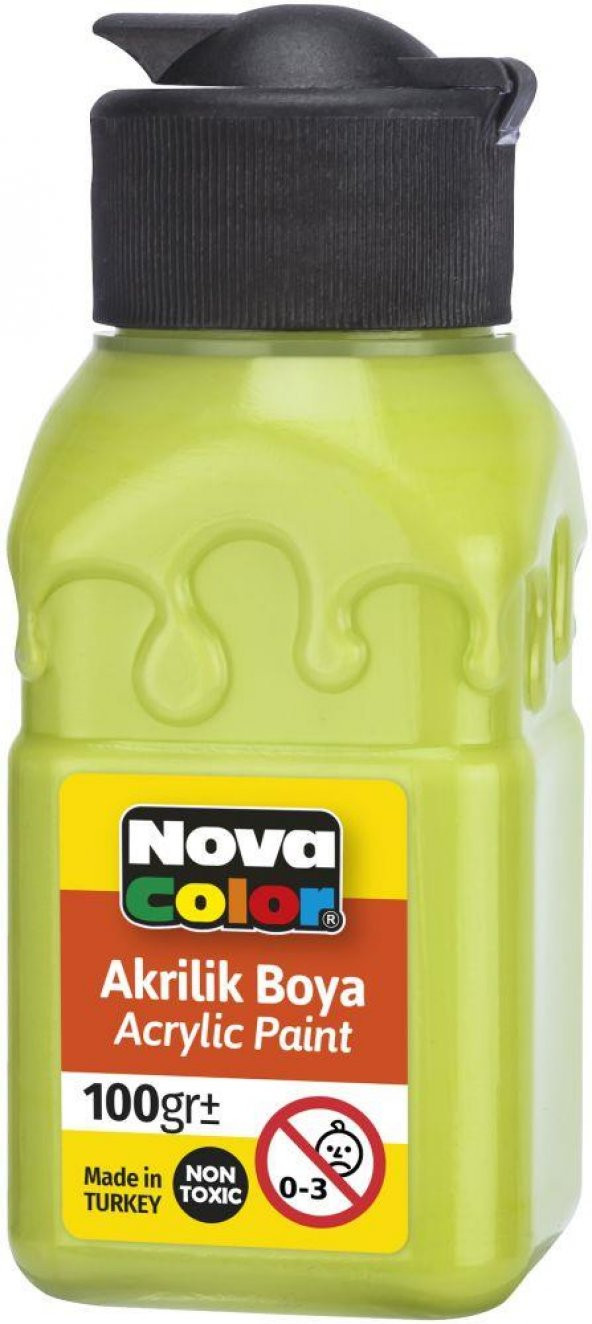 Nova Color Akrilik Boya Şişe 100 Cc Fıstık Yeşili Nc-2027