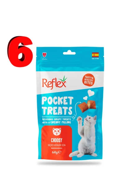 REFLEX POCKET TREATS CHOOSY 60GR ÖDÜL MAMA 6 TANE