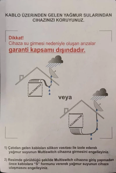TELETEK 16 Çıkışlı Üniversal Multi Switch Hybrid Uydu Santrali Sonlu & Kaskatlı Kullanılabilir - 3