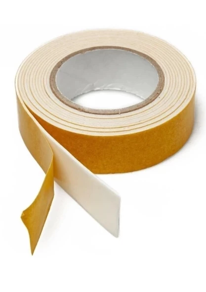 KÖPÜK Çift Taraflı Bant 18mm 2mt (Genişlik 18mm / Uzunluk 200cm 2 Metre)