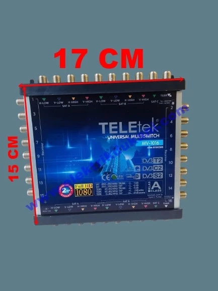 TELETEK 16 Çıkışlı Üniversal Multi Switch Hybrid Uydu Santrali Sonlu & Kaskatlı Kullanılabilir - 2