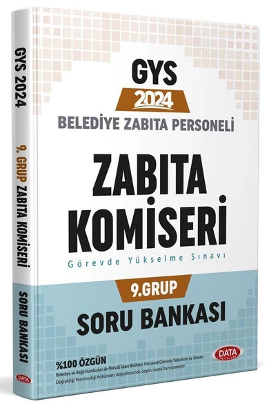 Belediye Zabıta Personeli Zabıta Komiseri 9. Grup Soru Bankası Data Yayınları