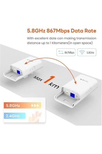 O1-5G-KIT Outdoor 867 Mbps 9 dBi Dış Mekan Access Point