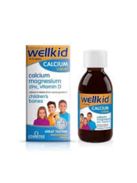 Wellkid Kalsiyum Liquid Şurup 150 ml ürün görseli