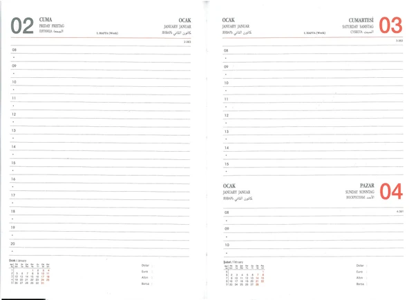 LİZ 2026 AJANDA 14x20 SUNİ DERİ Siyah hafta sonları birleşiktir - 2