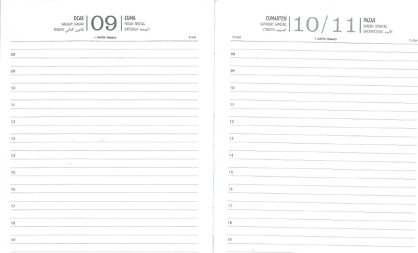 Sim 2026 Ajanda 14x20 Günlük Cilt Bezli Ekonomik bordo hafta sonları birleşiktir - 2