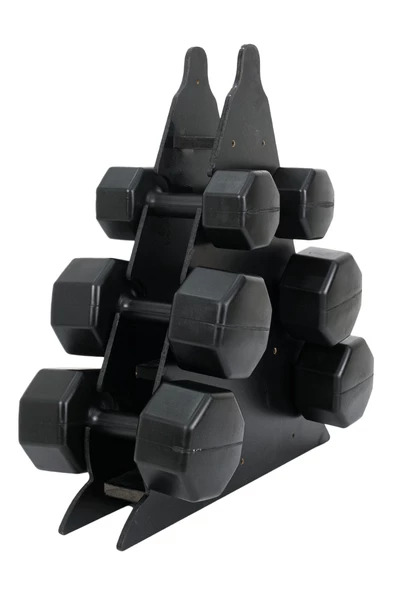 PS SPOR 3 ÇİFT DAMBIL SET  6 KG + 8 KG + 10 KG + STAND