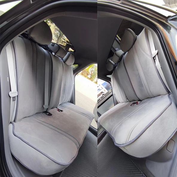 Bod Hyundai IONIQ 6 Oto Koltuk Koruyucu Kılıf Marin Serisi Gri - 4