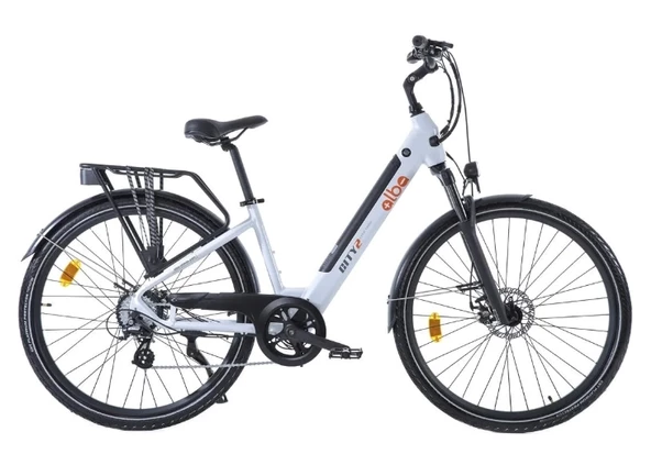 Alba City 2 36v 10,4ah Elektrikli Bisiklet Metalik Beyaz - 2