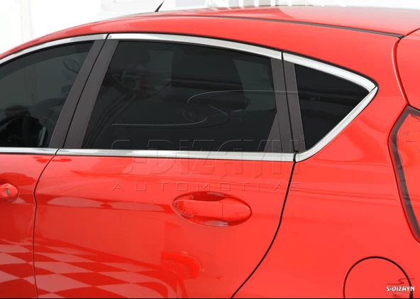 S-Dizayn Ford Fiesta Krom Cam Üst Çıtası 8 Parça 2009-2017 - 5