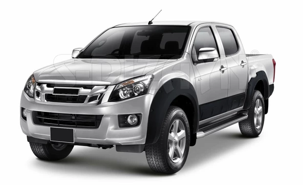 Isuzu D-Max Kapı Koruma Ve Çamurluk Kaplaması Dodik Seti Abs Plastik 2012-2019