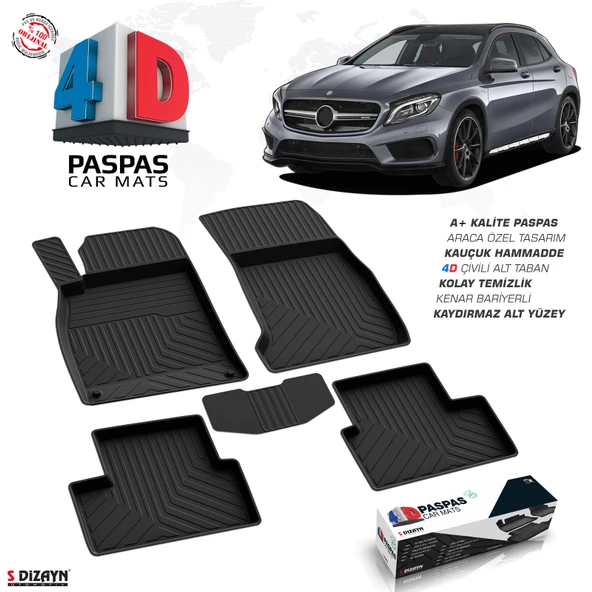 Mercedes Gla Serisi X156 4D Havuzlu Paspas 2013-2020 A+Kalite