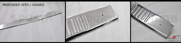 S-Dizayn Viano W639 Krom Arka Tampon Eşiği 2004-2014 - 2