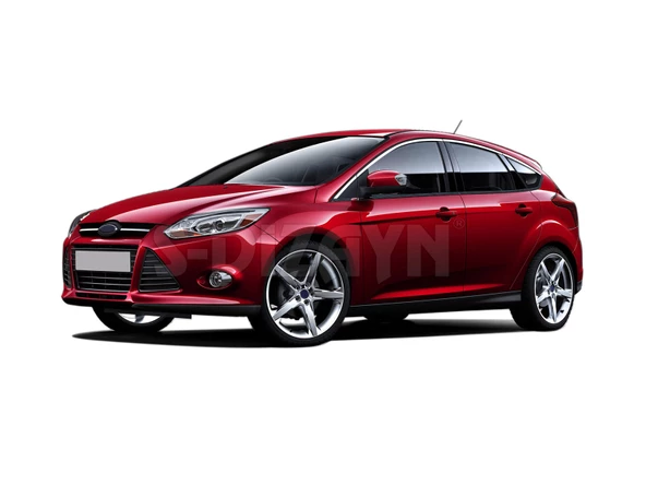 S-Dizayn Ford Focus 3 HB Krom Cam Üst Çıtası 8 Prç 2011-2018 - 4