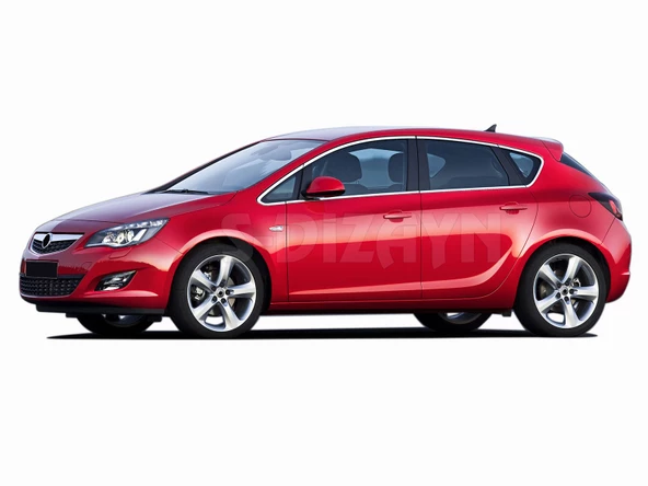 S-Dizayn Opel Astra J HB Krom Cam Çerçeve Seti 12 Prç 2010-2015 (Bütün-Formlu) A+ Kalite - 4