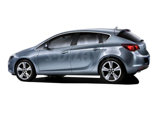 S-Dizayn Opel Astra J HB Krom Cam Çerçeve Seti 12 Prç 2010-2015 (Bütün-Formlu) A+ Kalite - 8