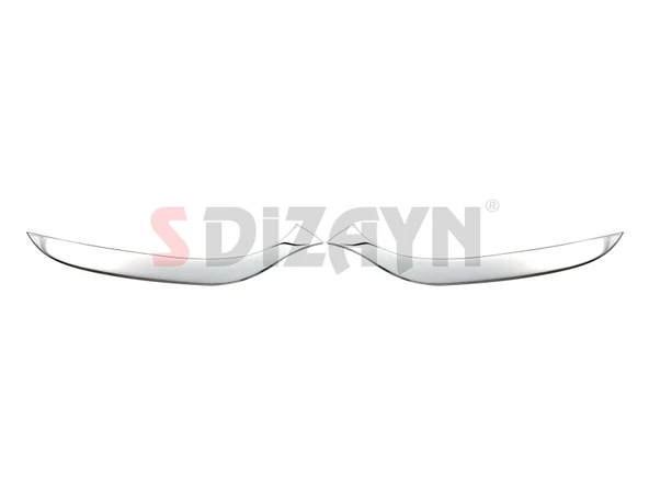 S-Dizayn Renault Clio 4 HB Krom Far Alt Çıtası 2012-2016 - 2
