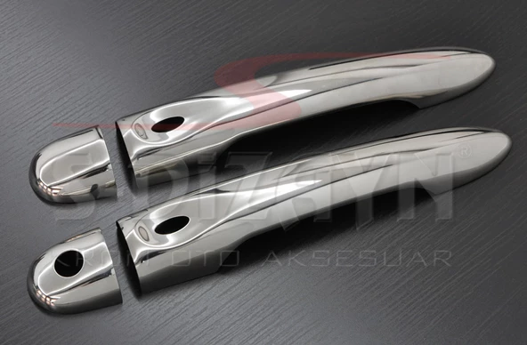 S-Dizayn Renault Megane 3 Krom Kapı Kolu 4 Kapı Sensörlü 2010-2016 - Resim 2