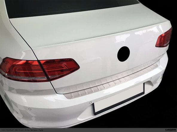 S-Dizayn VW Passat B8 Krom Arka Tampon Eşiği 2015-2019 - 5