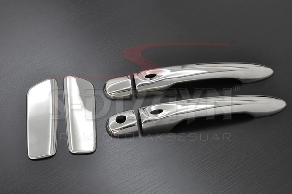 S-Dizayn Renault Clio 4 HB Krom Kapı Kolu 4 Kapı 2012-2019 Sensörlü - Resim 3