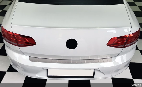 S-Dizayn VW Passat B8 Krom Arka Tampon Eşiği 2015-2019 - 4